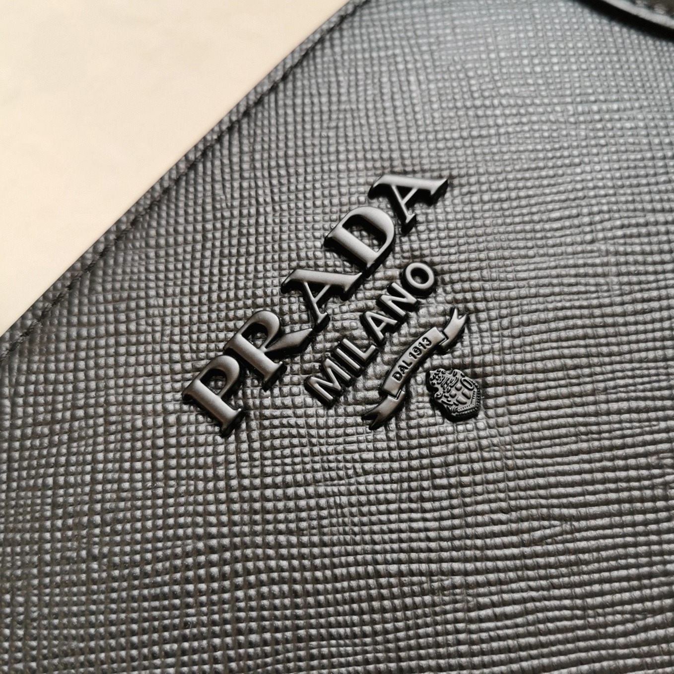 Prada Monochrome Medium Bag Knockoff in Black