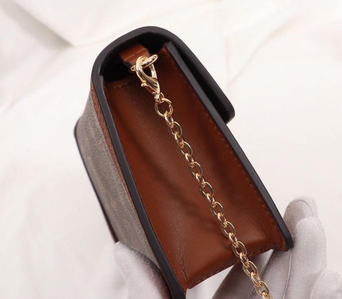 Louis Vuitton Monogram Reverse Canvas Dauphine Chain Wallet