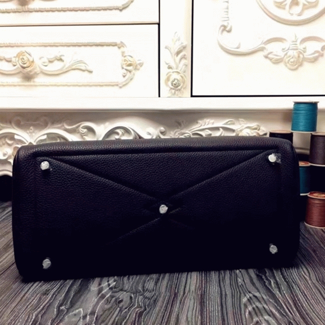 Black Designer Replica Hermes Victoria II 35cm Bag
