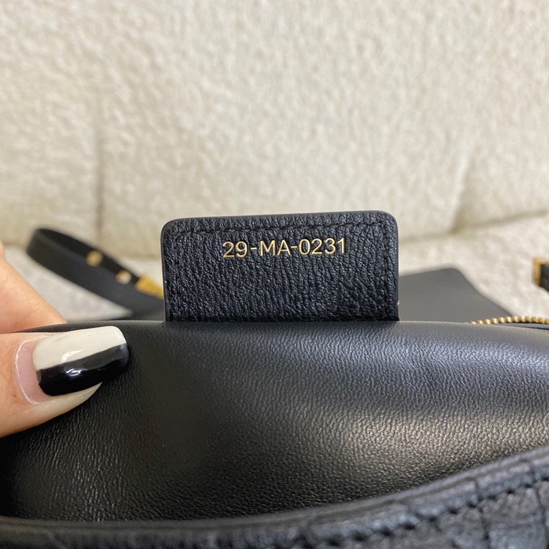 Dior Caro Medium Bag Fake in Black