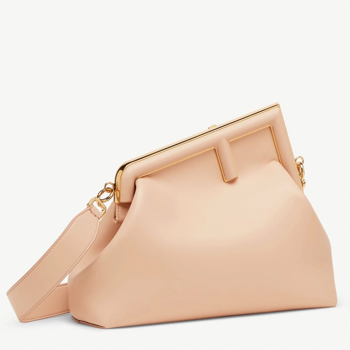 Top Quality Fake Fendi First Medium Bag In Powder Pink Nappa Leather