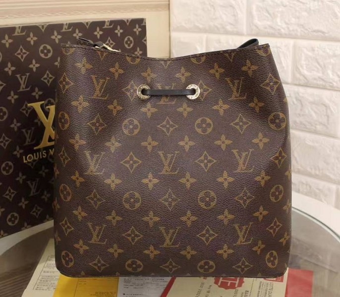 Louis Vuitton Monogram Canvas NeoNoe MM Bag In Black