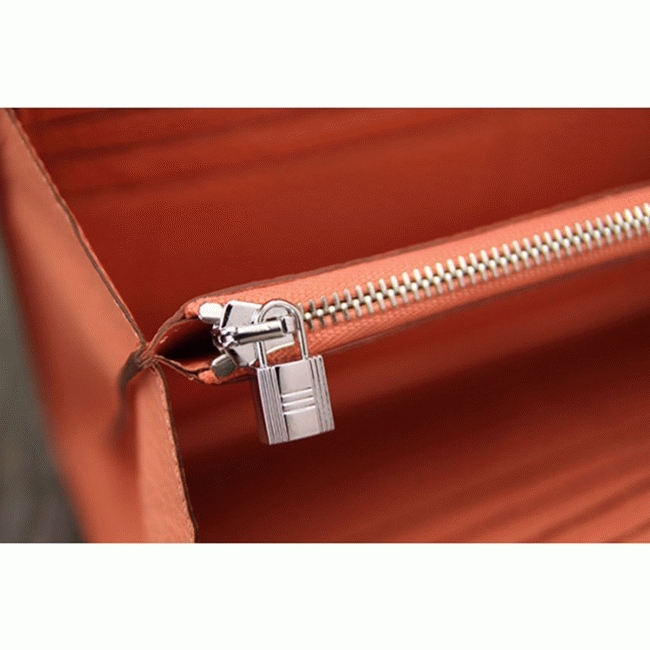 Crevette best replica Hermes Kelly Longue wallet