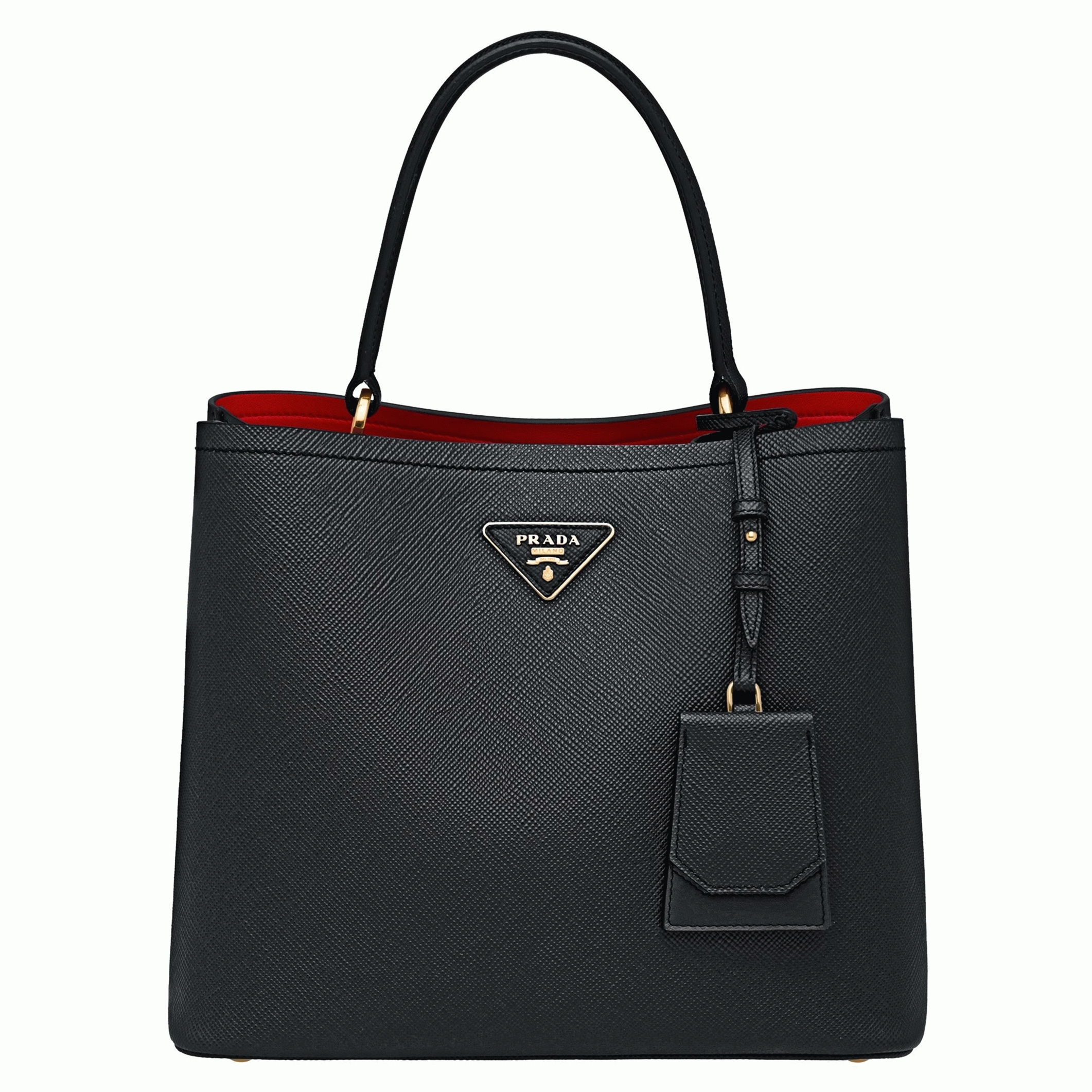 Black Prada Large Panier Bag Knockoff