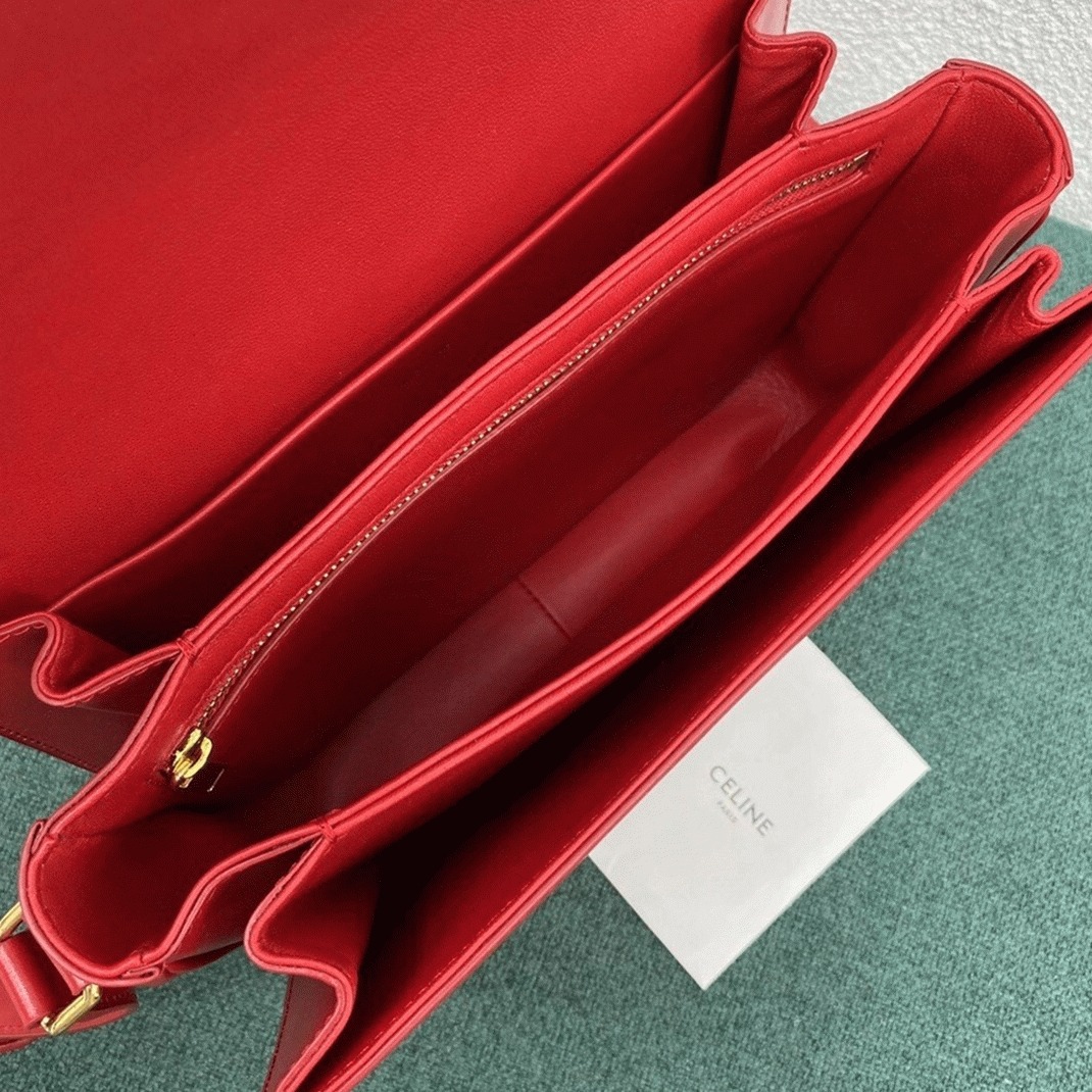 Top Quality Fake Celine Triomphe Large Bag In Red