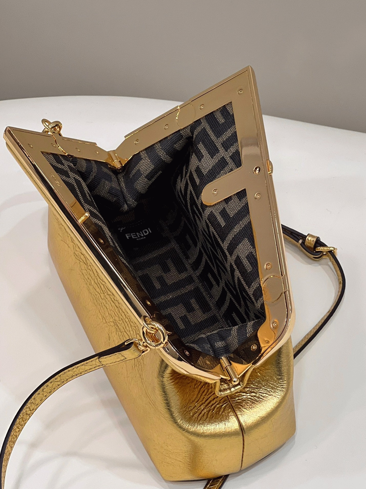 Top Quality Replica Fendi First Small Bag In Gold