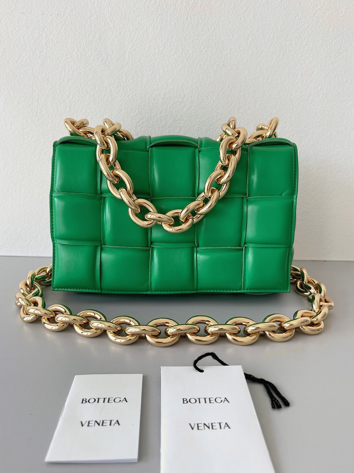 Top Quality Fake Bottega Veneta Chain Cassette Bag In Parakeet