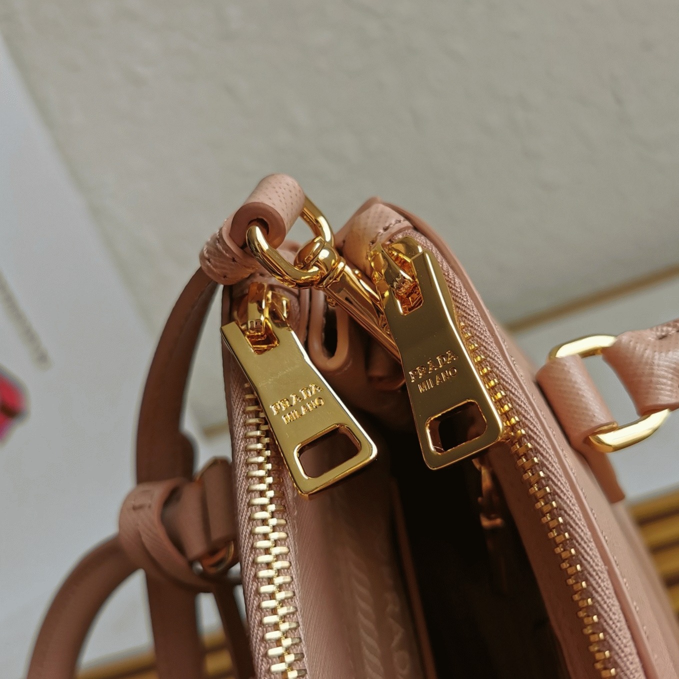 Powder Pink Prada Mini Galleria Bag Knock Off