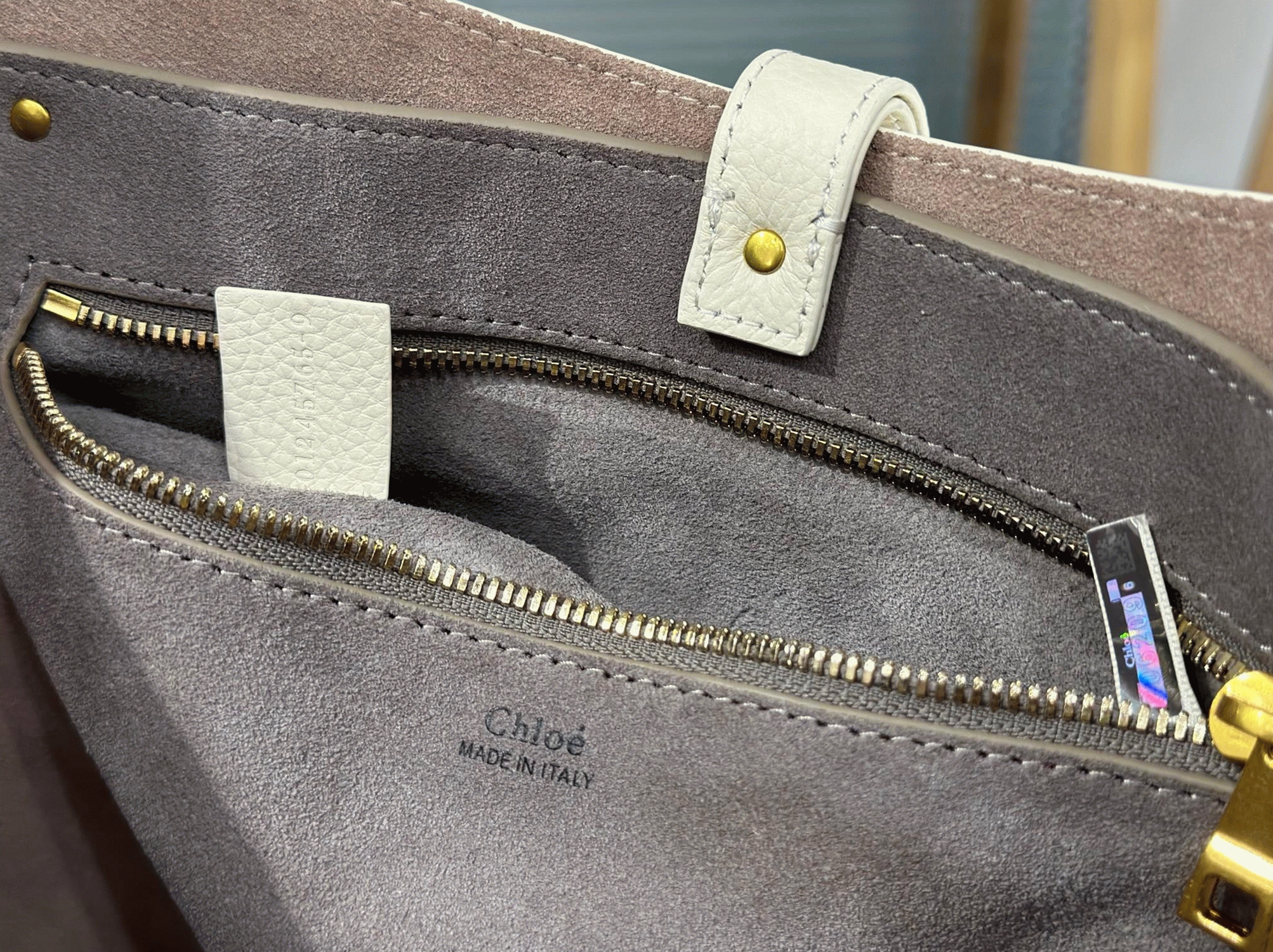 Top Quality Replica Chloe Marcie Hobo Bag in White Grained Leather