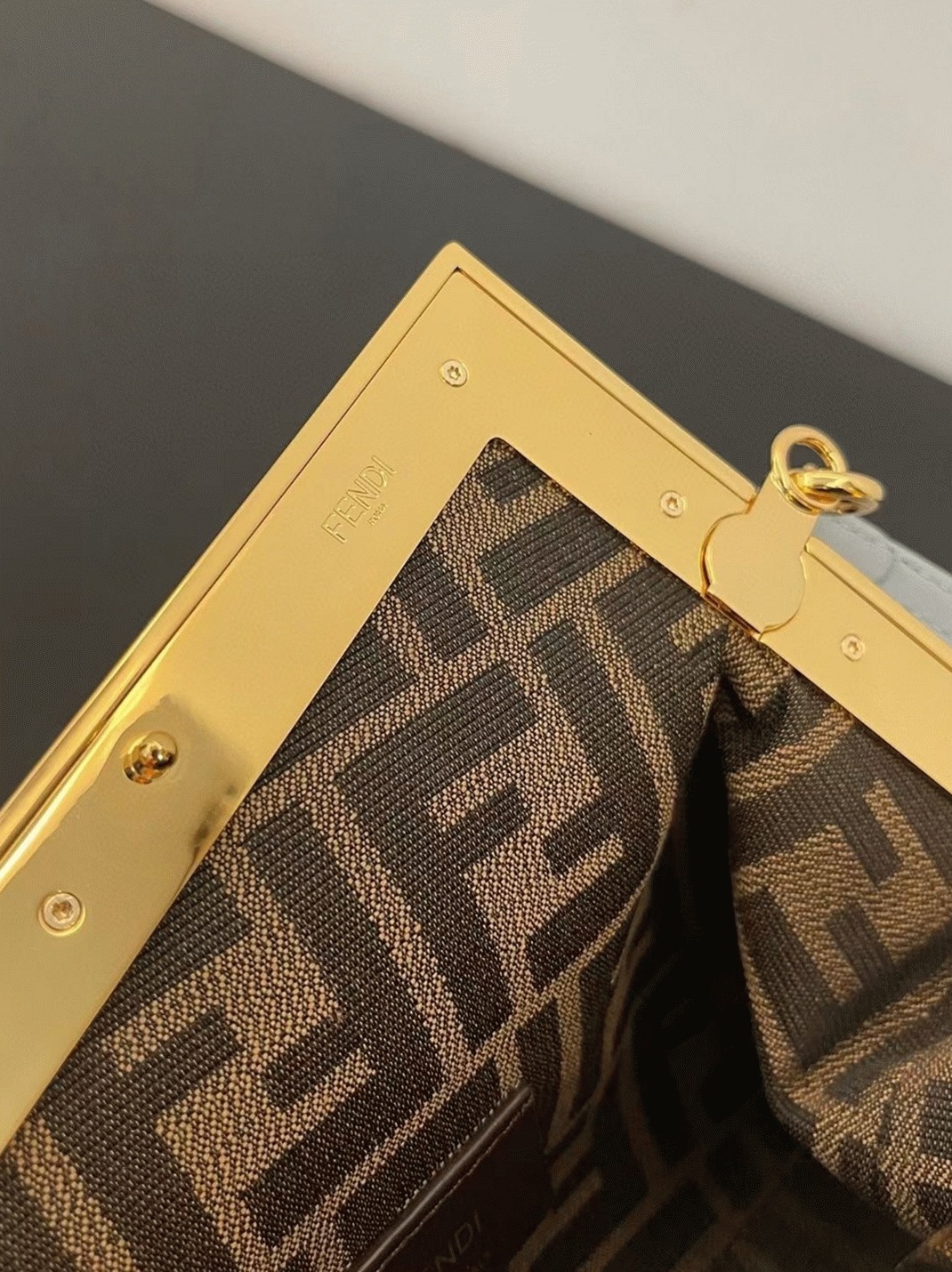 Top Quality Fake Fendi First Medium Bag In Light Blue Nappa Leather