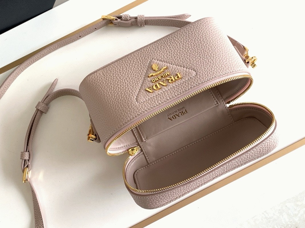 Prada Mini Vanity Bag Replica in Light Pink