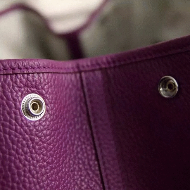 Purple Fake Hermes Garden Party 30cm Fashion Tote