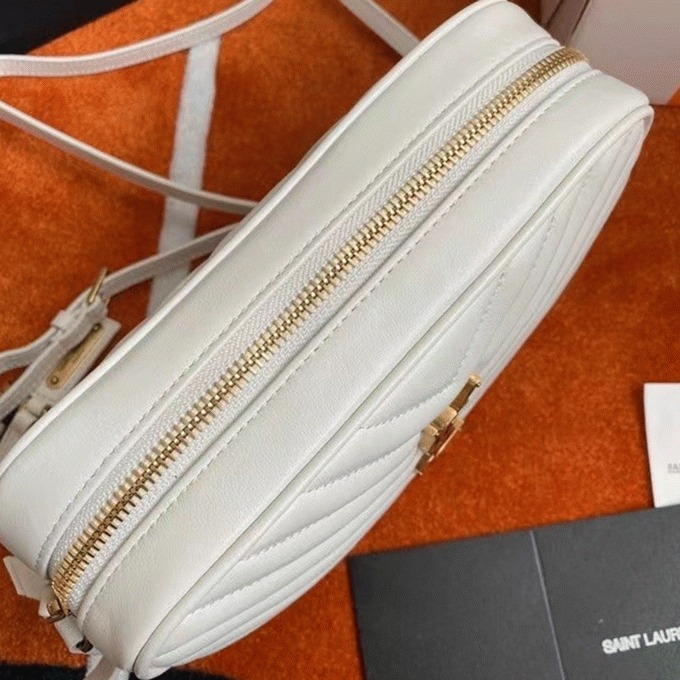 Fake Saint Laurent Lou Camera Bag White