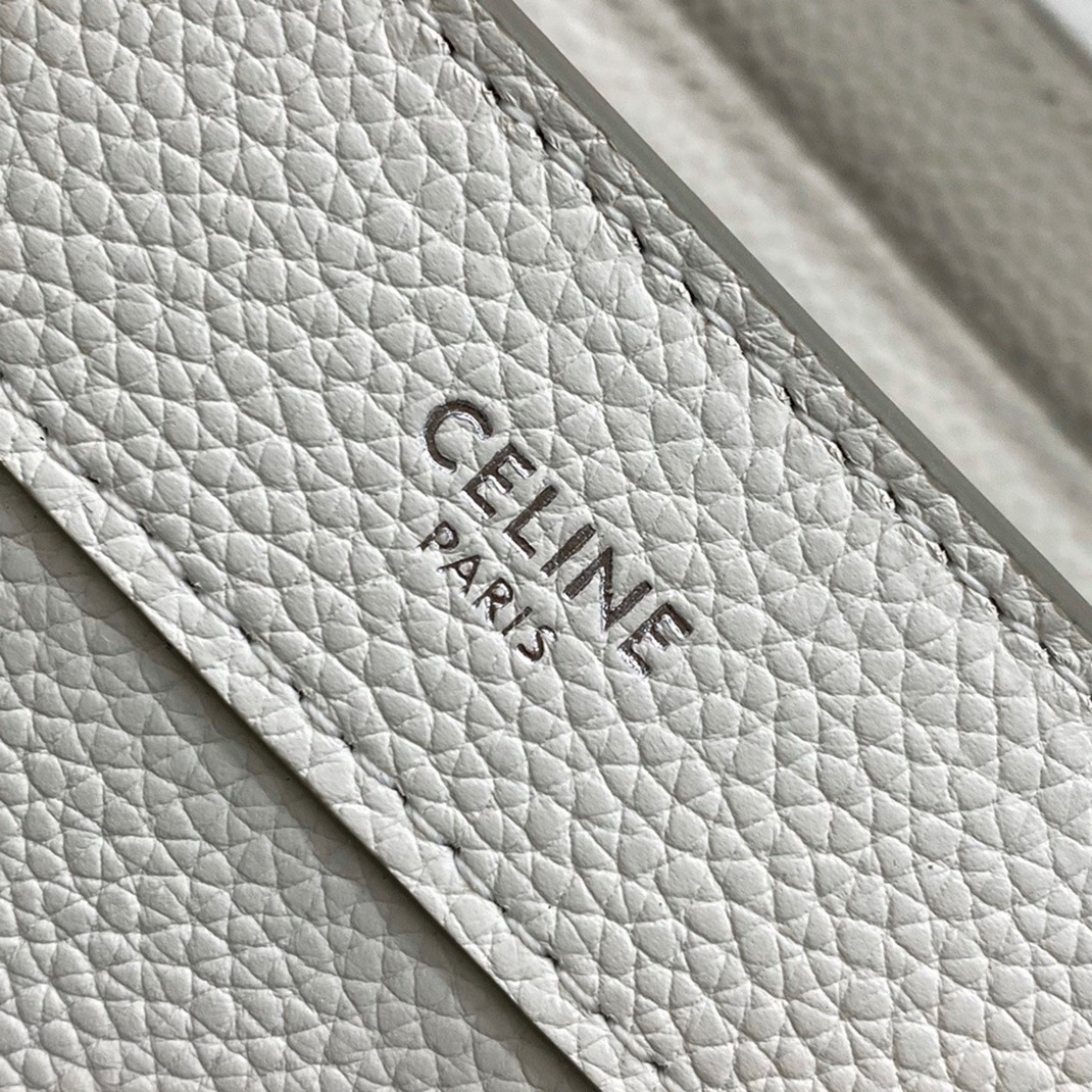 Celine Nano Luggage Tote Bag Replica in White
