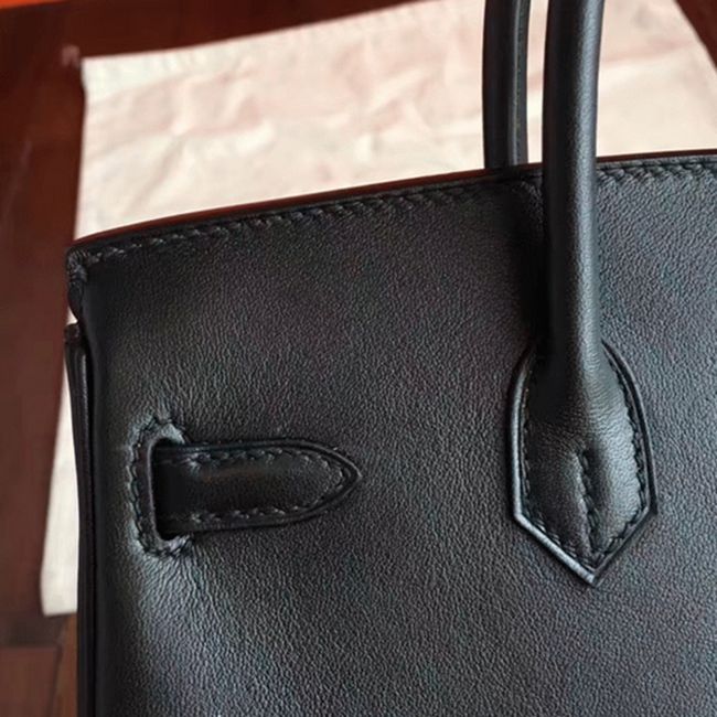 Black Imitation Luxury Hermes Birkin 30cm Purse