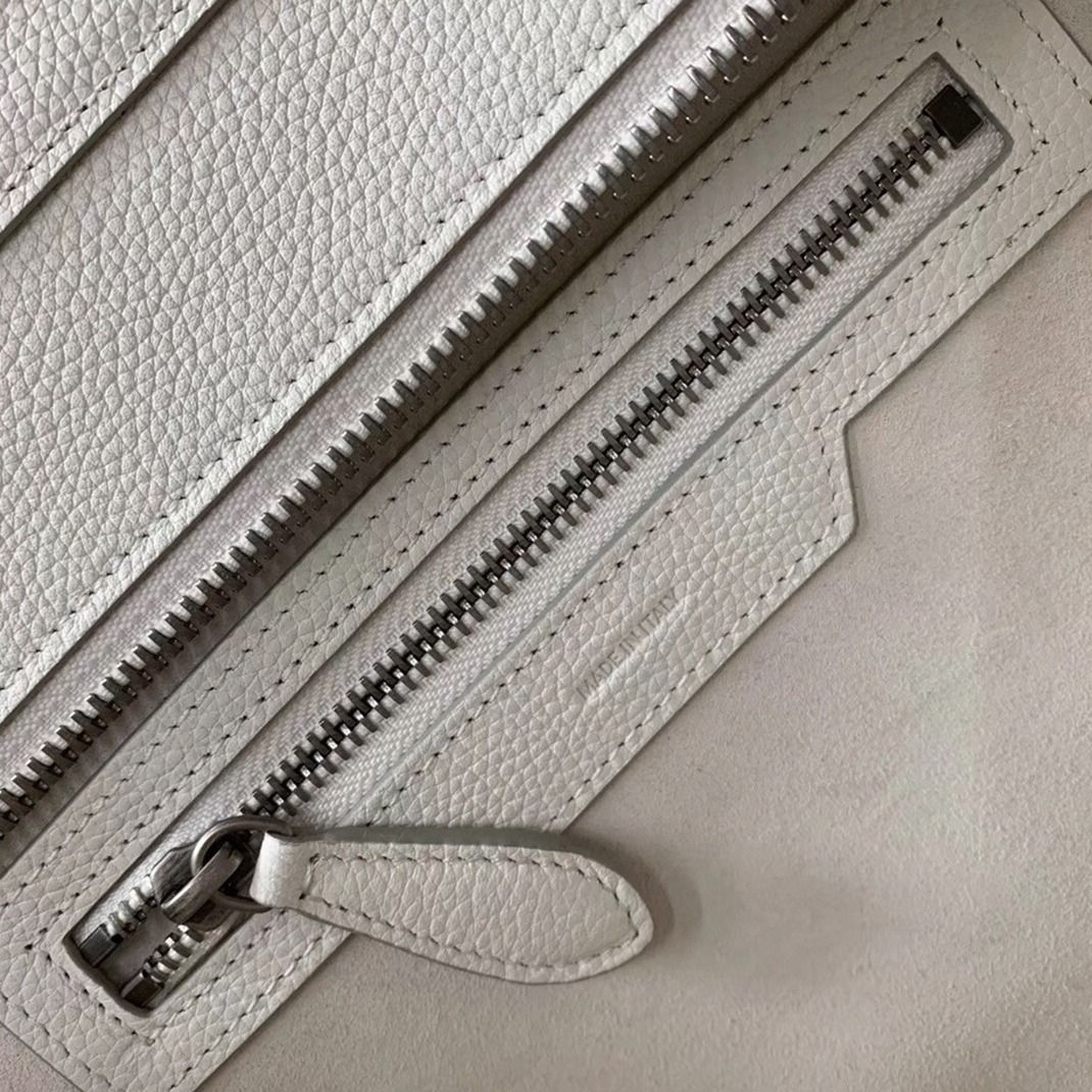 Celine Micro Luggage Tote Bag Fake in White