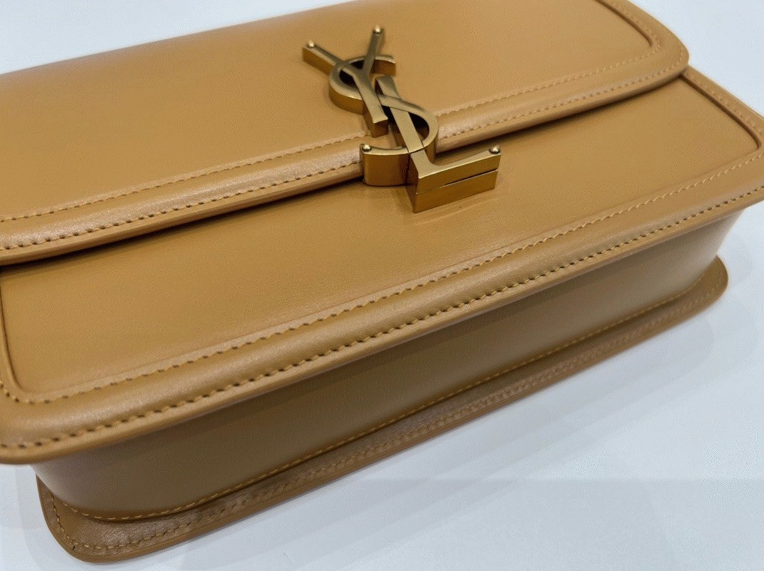 Fake Saint Laurent Medium Solferino Bag Camel Calfskin