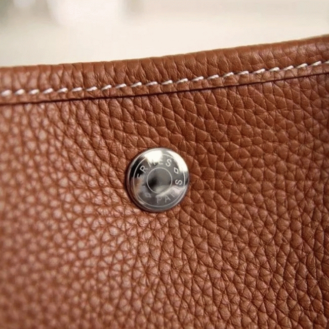 Brown Knockoff Hermes Garden Party 30cm Everyday Handbag