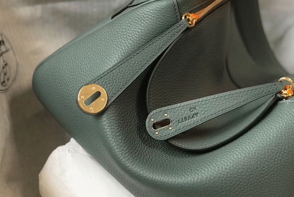 Replica Hermes Lindy bag 26cm in vert amande
