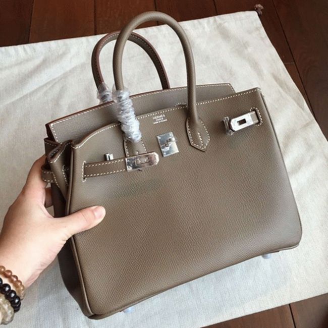 Etoupe Hermes Birkin 25cm Excellent Replica