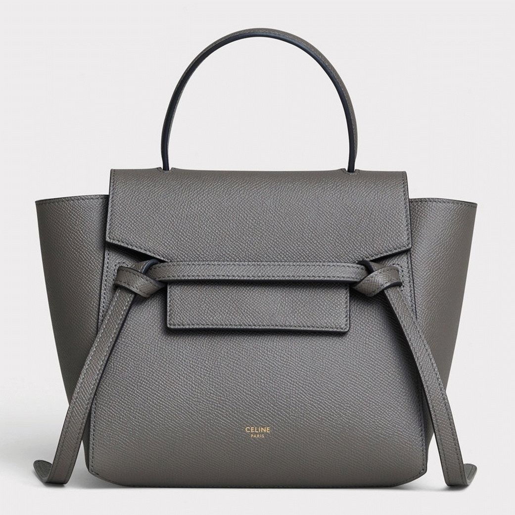 Celine Belt Nano Bag Fake in Grey