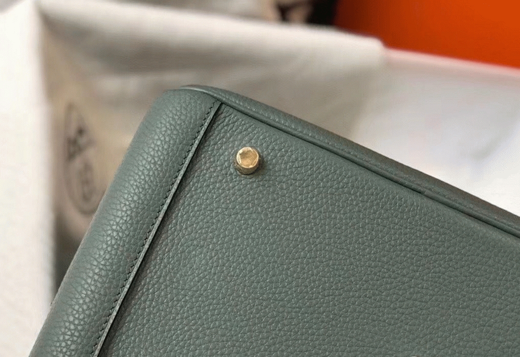 Replica Hermes Lindy bag 26cm in vert amande