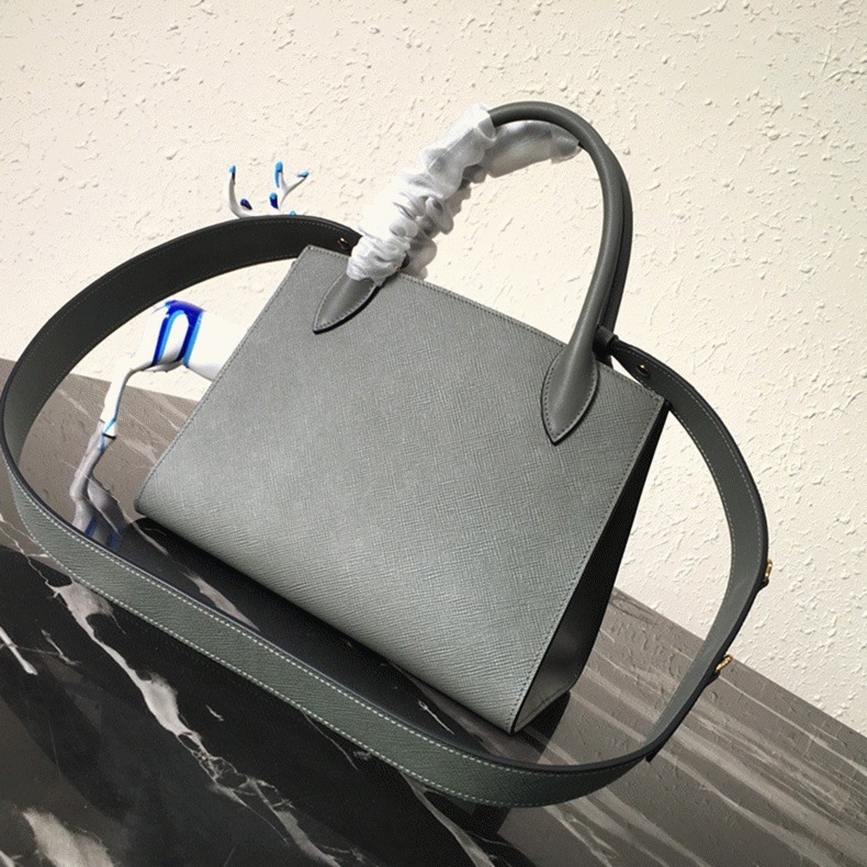 Prada Monochrome Small Bag Fake in Grey