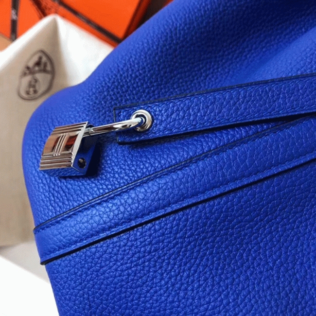 Electric blue knockoff Hermes Picotin Lock 22cm handbag