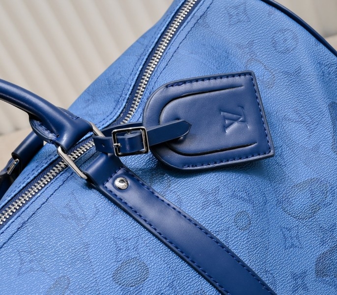 LV Keepall Bandouliere 50 In Navy River Blue