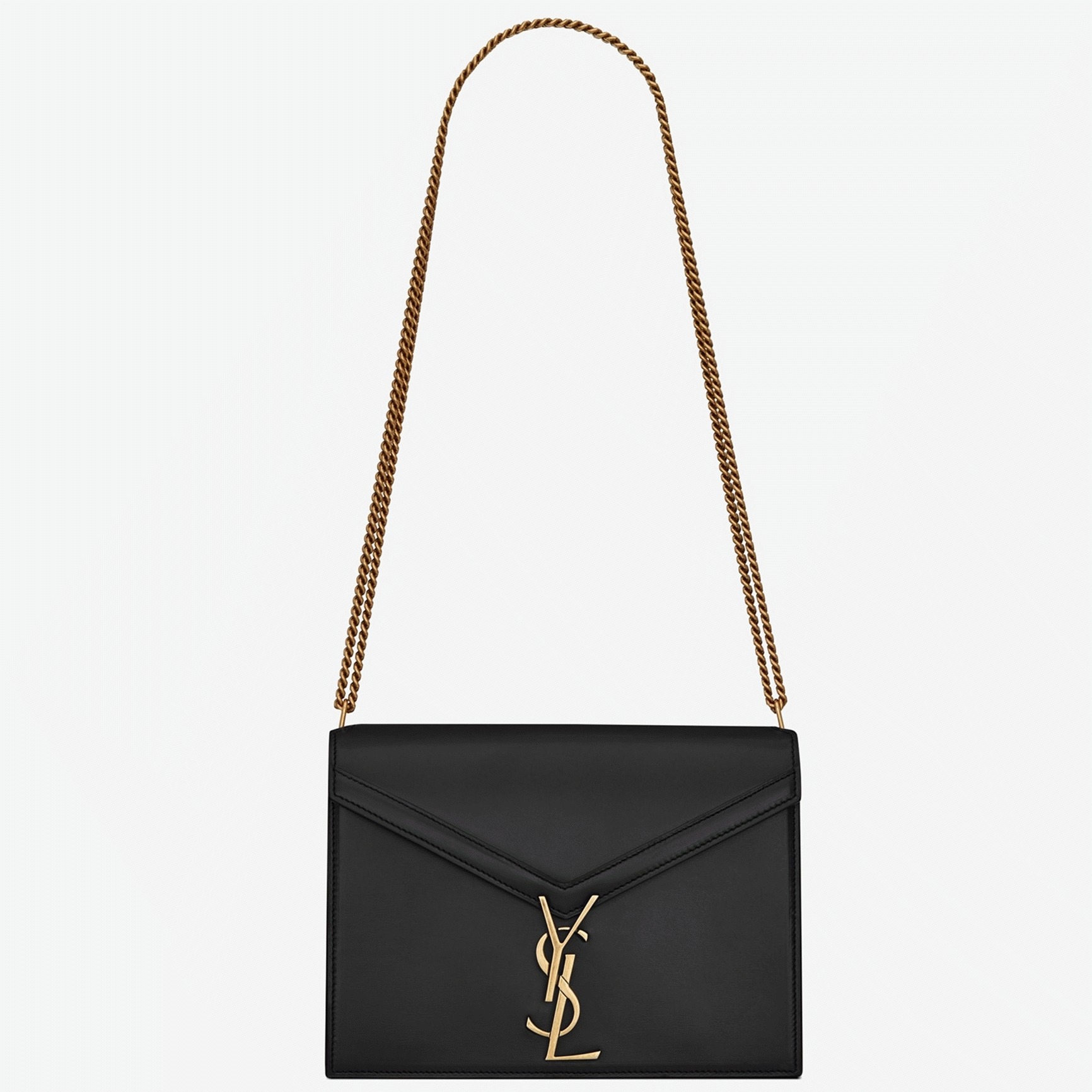 Fake Saint Laurent Cassandra Medium Chain Bag Black