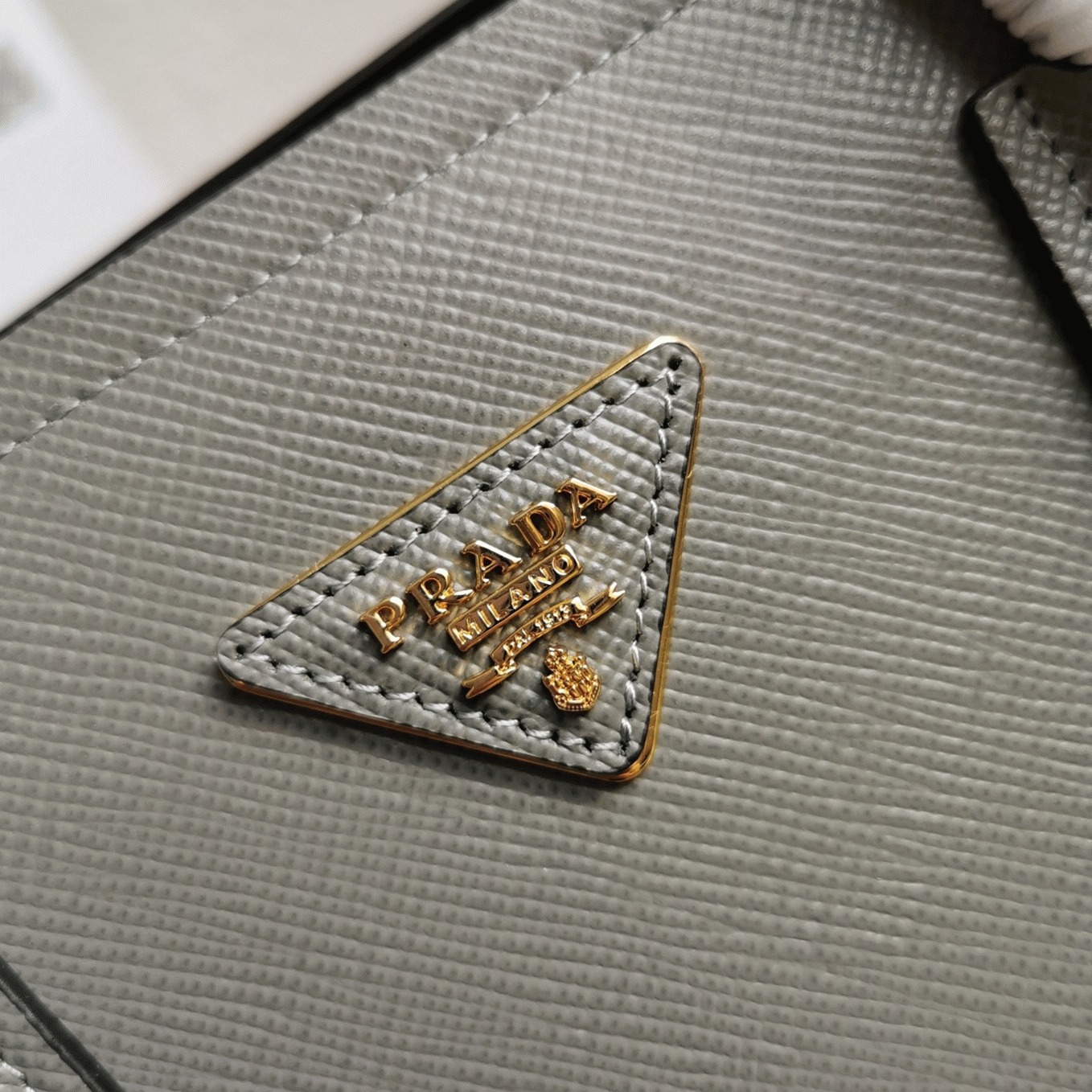 Grey Prada Double Medium Tote Bag Replica