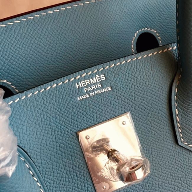 Blue Jean Hermes Birkin 30cm Imitation Handbag