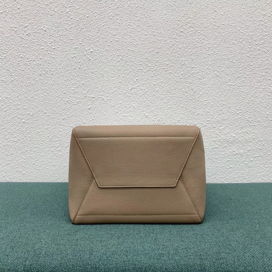 Top Quality Fake Celine Sangle Bucket Bag In Taupe Grained Calfskin