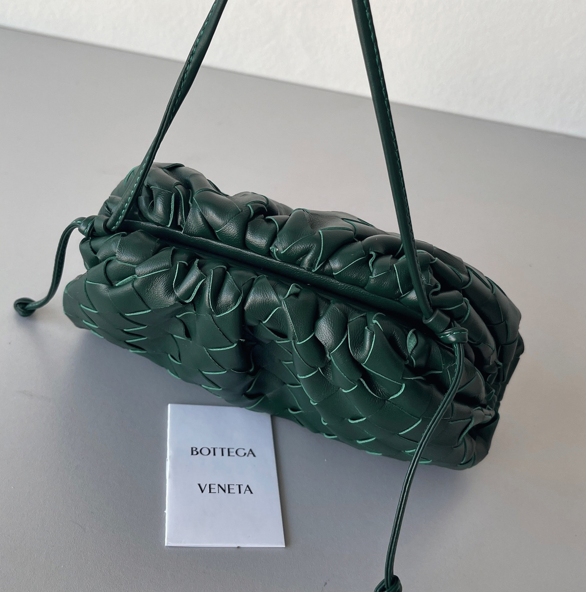 Knockoff Bottega Veneta Mini Pouch with Strap Raintree