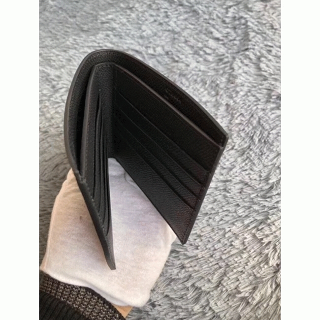 Black Hermes Copernic compact wallet