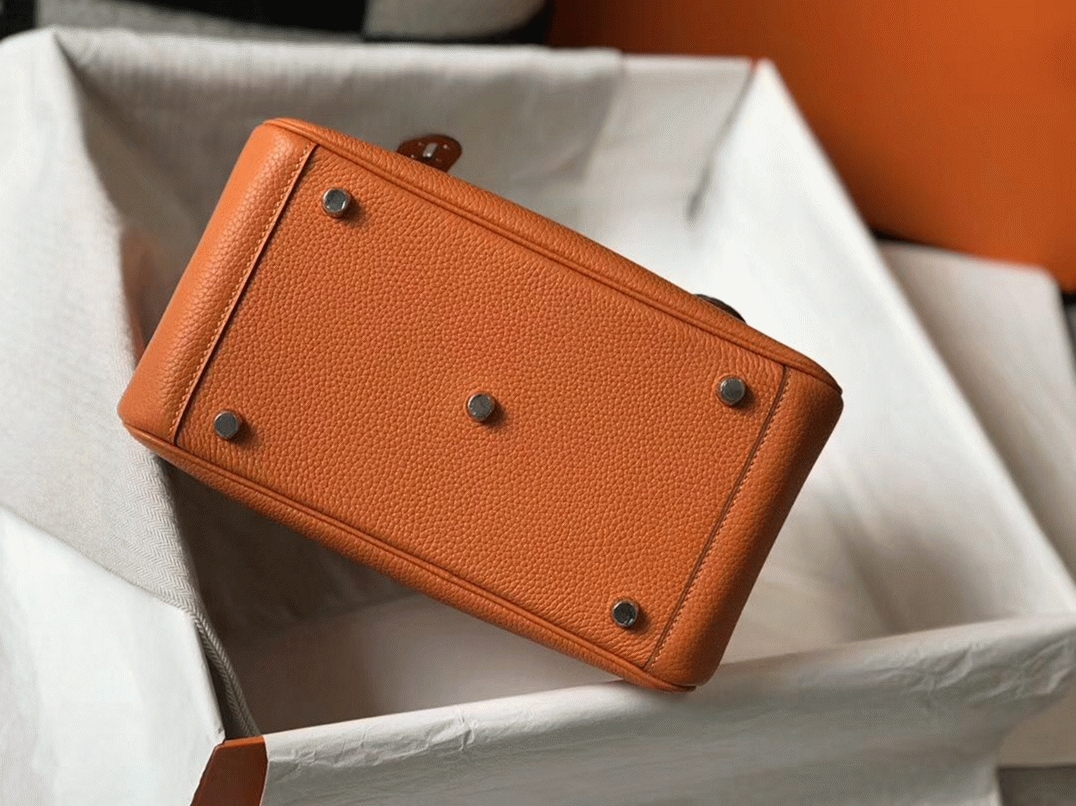 Copy Hermes Lindy 26cm handbag in orange