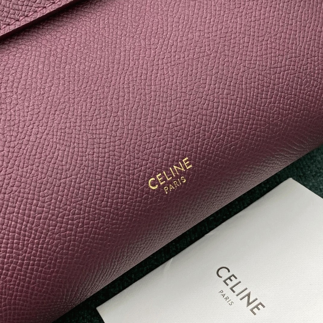 Celine Belt Nano Bag Fake in Bordeaux