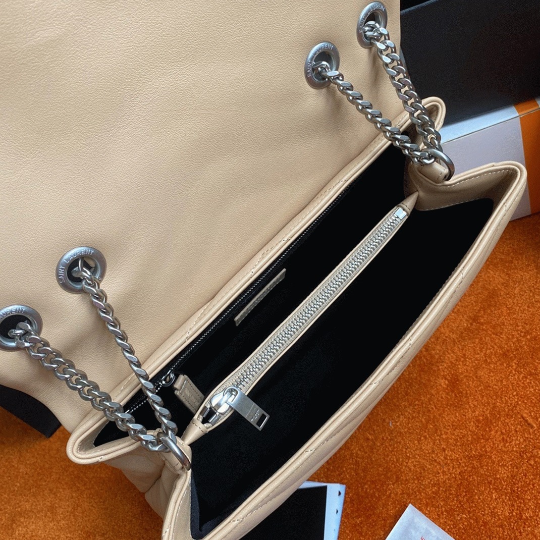 Replica Saint Laurent LouLou Medium Chain Bag Poudre