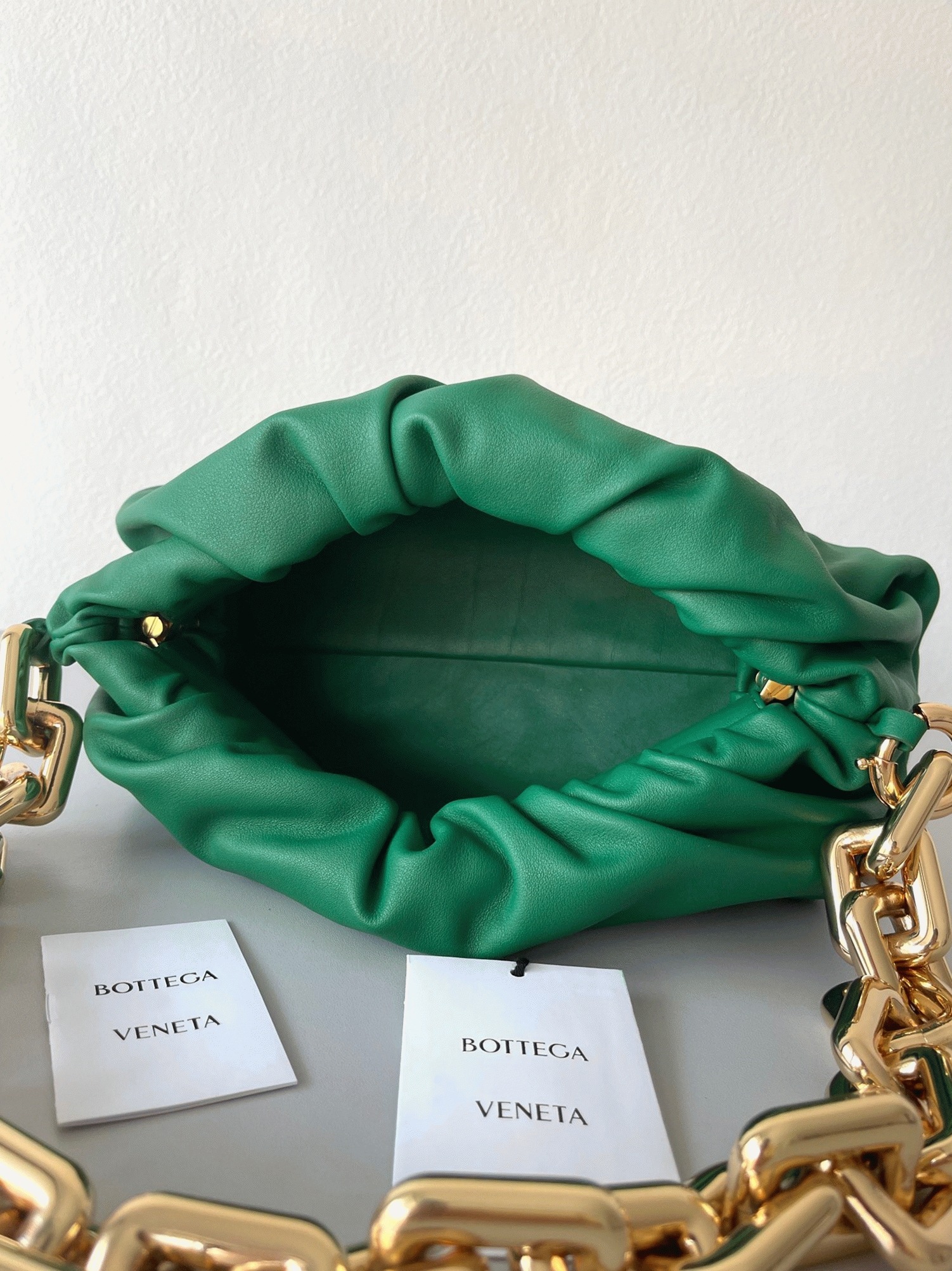 Replica Bottega Veneta The Chain Pouch Bag Green
