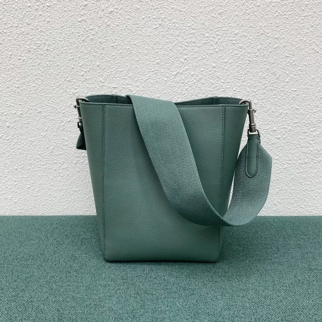 Top Quality Replica Celine Sangle Small Bucket Bag In Celadon Calfskin