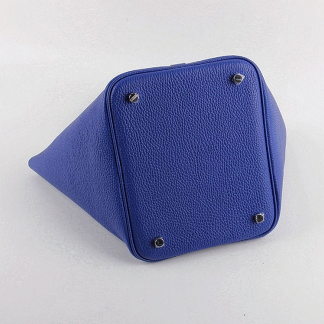 Electric blue imitation AAA Hermes Picotin Lock handbag