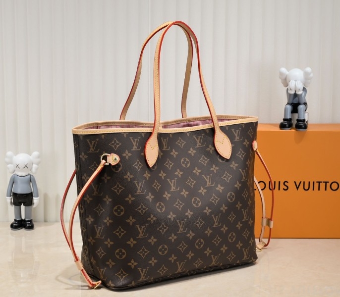 Louis Vuitton Monogram Canvas Neverfull MM Tote In Peony Pink