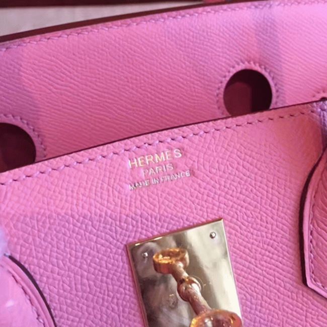 Pink Handmade Imitation Hermes Birkin 30cm Tote