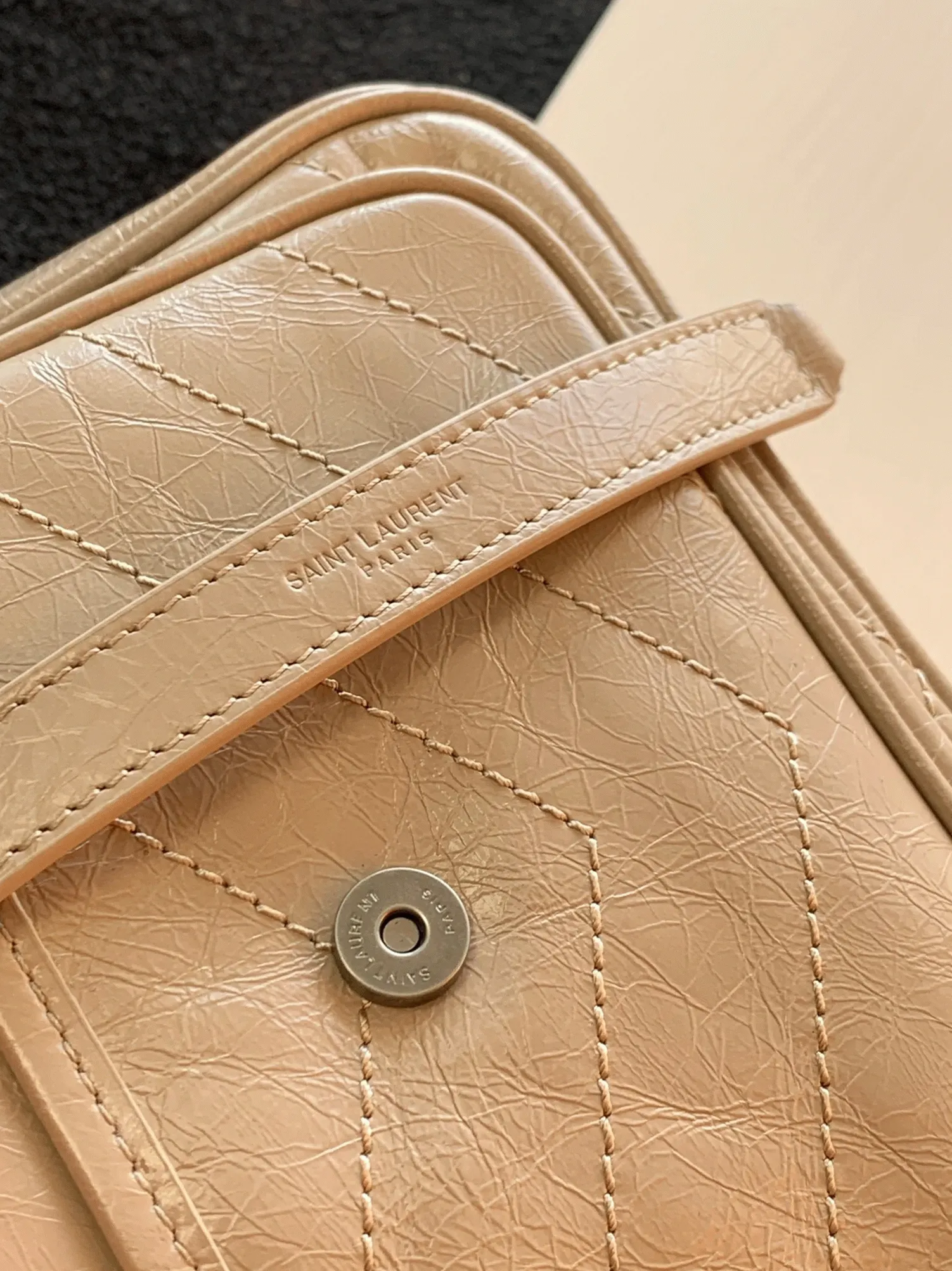 Fake Saint Laurent Niki Baby Chain Bag Beige