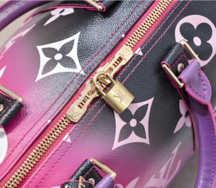 LV Spring 2022 Keepall 45 Travel Bag In Midnight Fuchsia