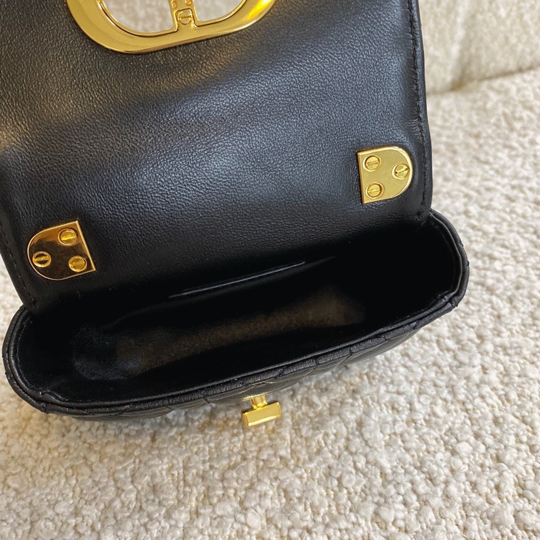 Dior Caro Micro Bag Knockoff in Black