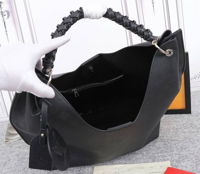 LV Mahina Carmel Hobo In Black