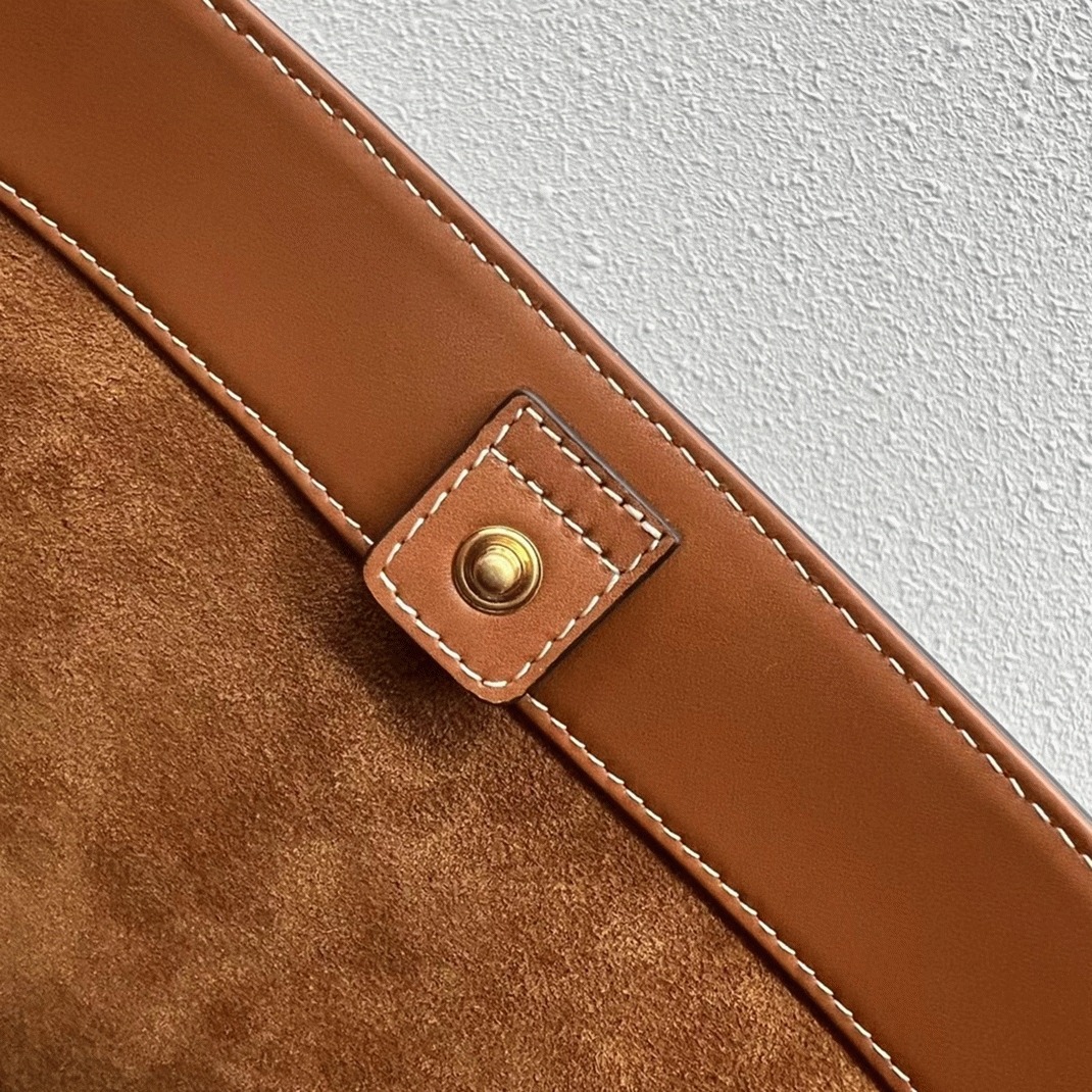 Top Quality Replica Celine Small Bucket Cuir Triomphe In Brown Calfskin