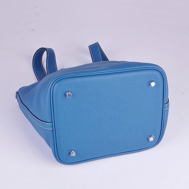 Blue replica Hermes Picotin Lock handbag