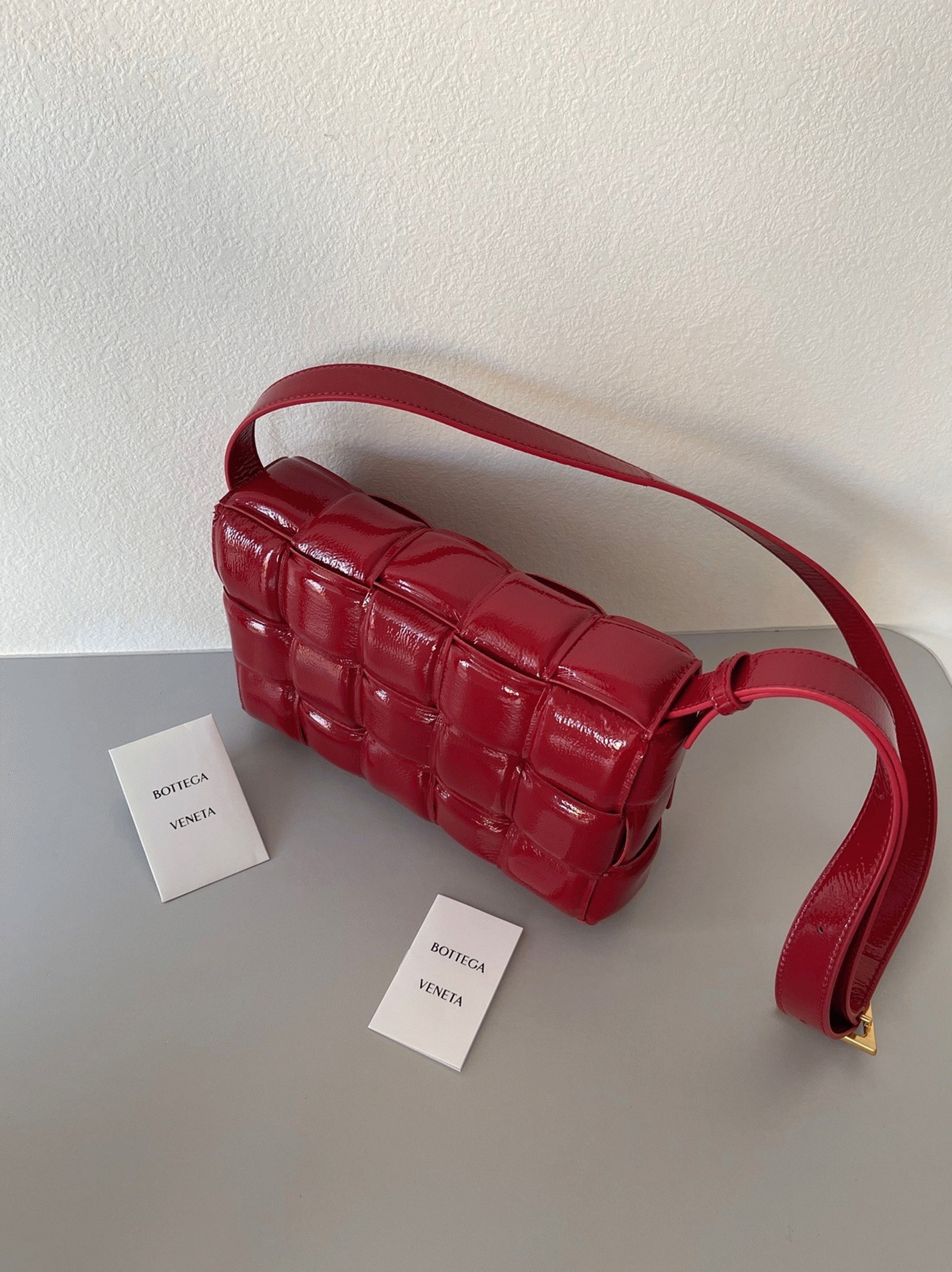Top Quality Knockoff Bottega Veneta Padded Cassette Bag In Red
